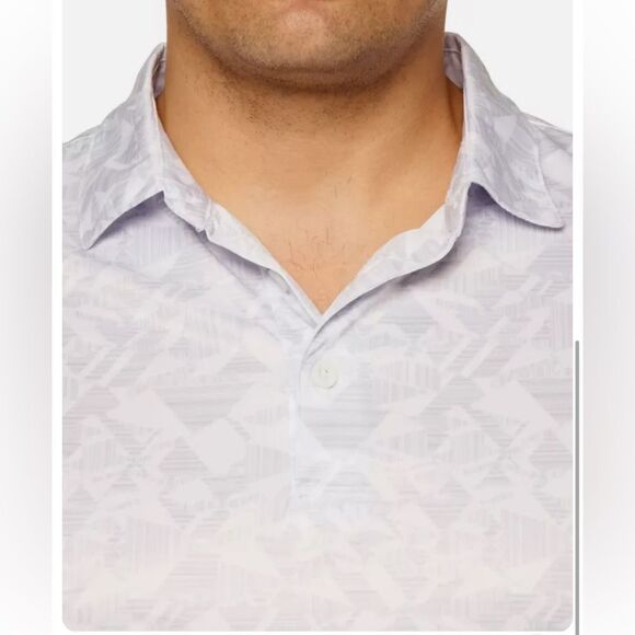 Robert Graham Men's Hydrus Performance Polo White - Picture 2 of 6